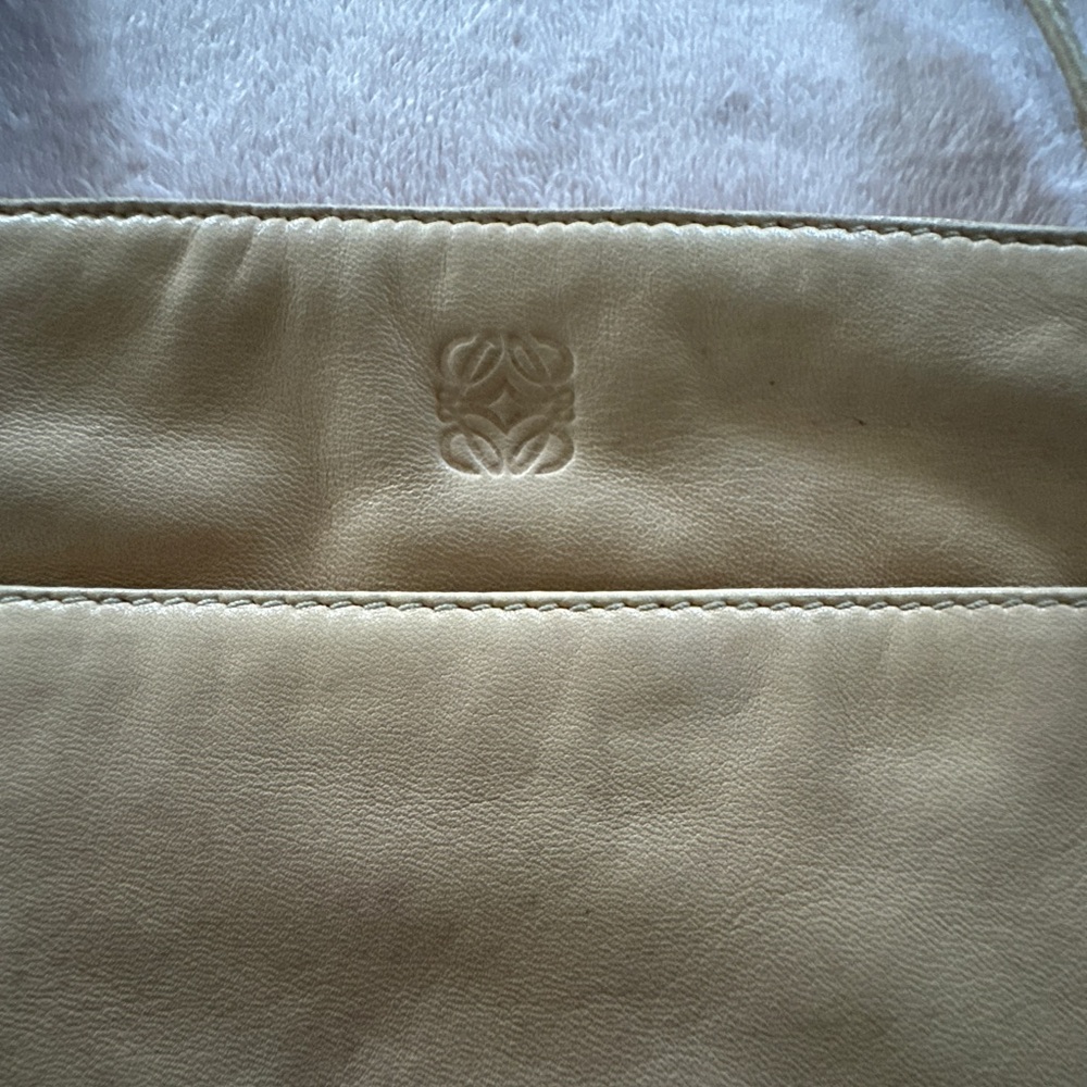 Loewe Cream Leather Crossbody